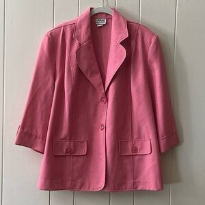 ⭐️ Vintage Nikki Pink Button Down Coat Size 18